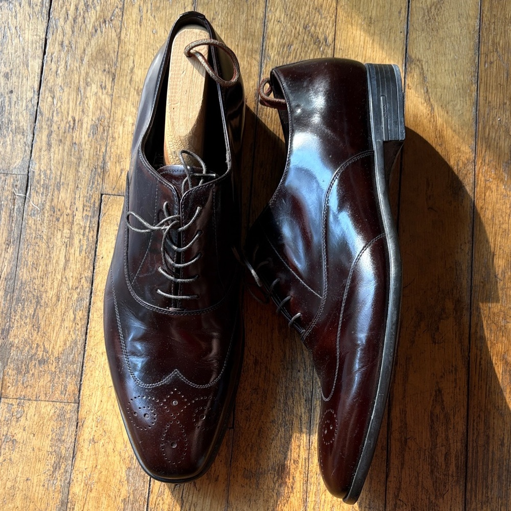 Prada Dark Brown Men's Oxfords
